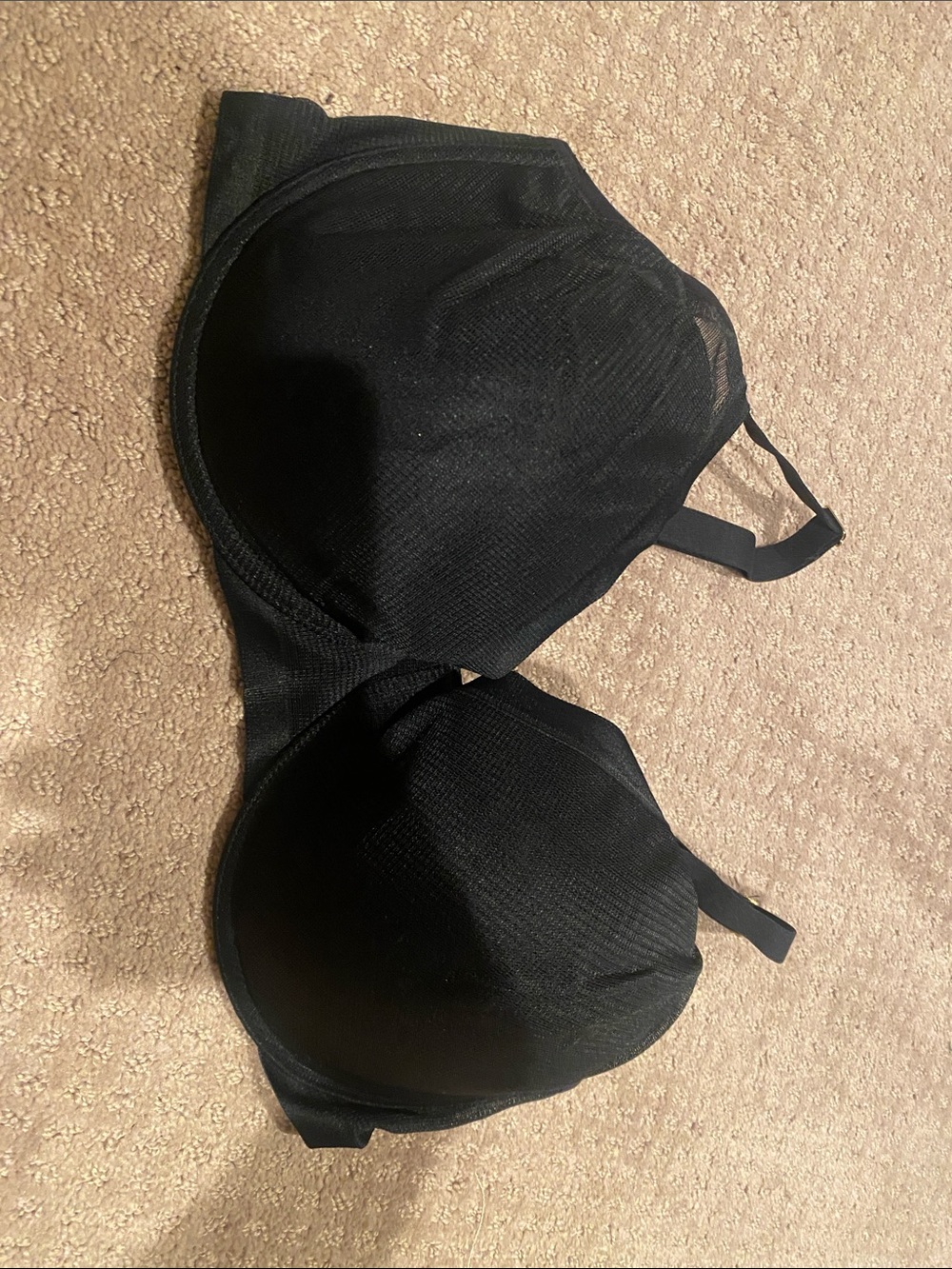 Natori black Mesh Underwire Bra 36DDD